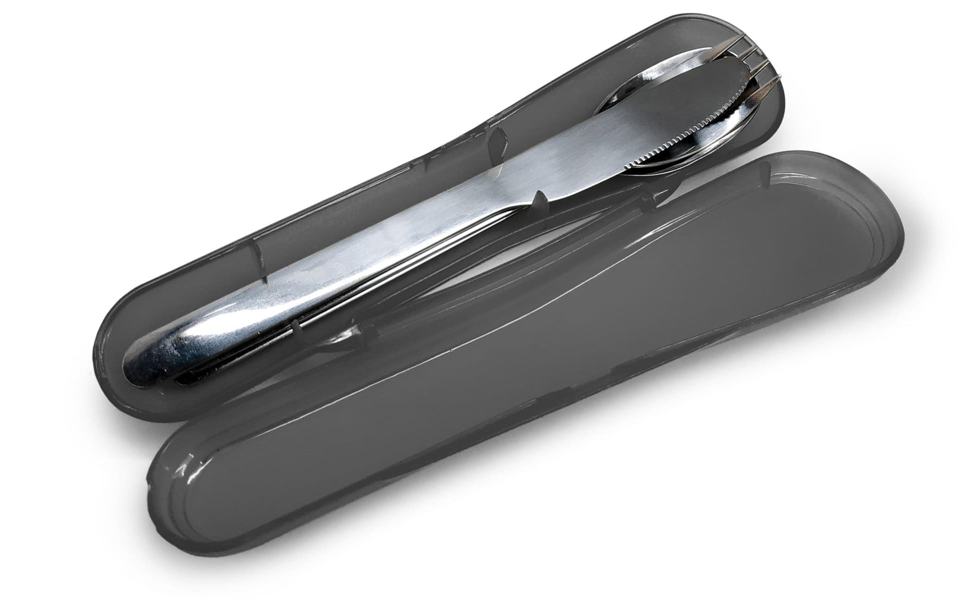 Nerthus Комплект от 3 бр. стоманени прибори за хранене в кутия