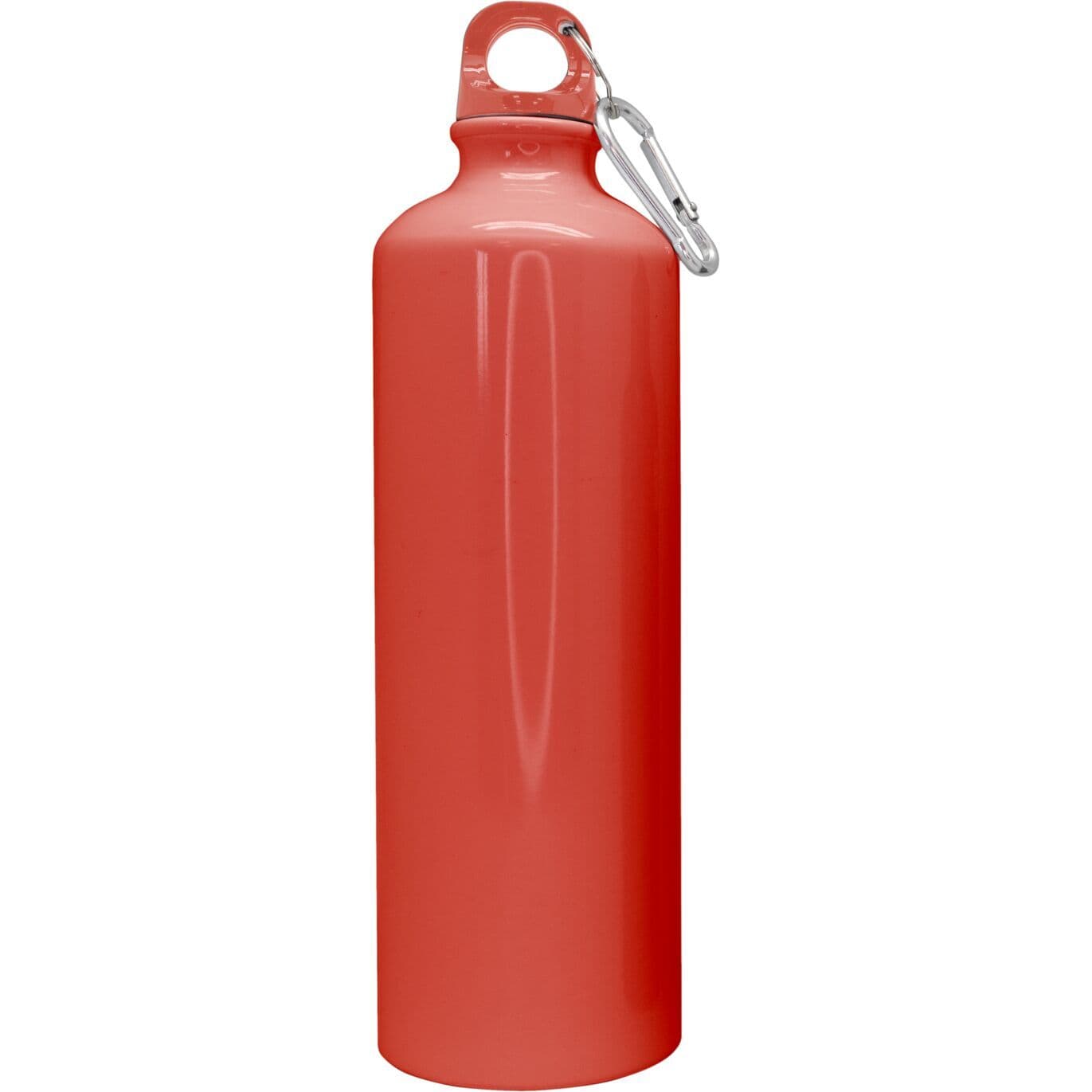 Nerthus Туристическа бутилка с карабинер – цвят корал – 800 мл.