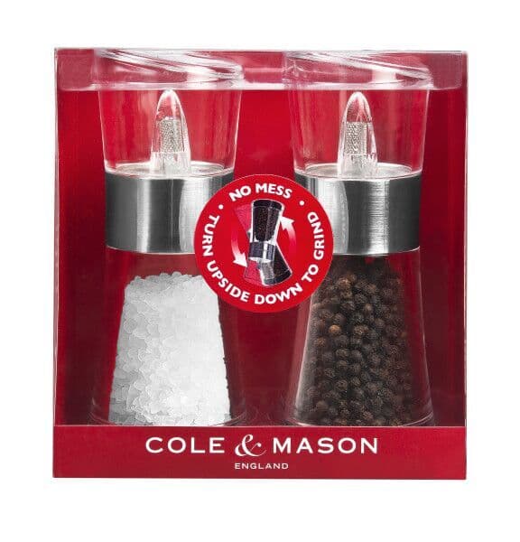 COLE & MASON Комплект мелнички за сол и пипер “FLIP“ – 15,4 см.