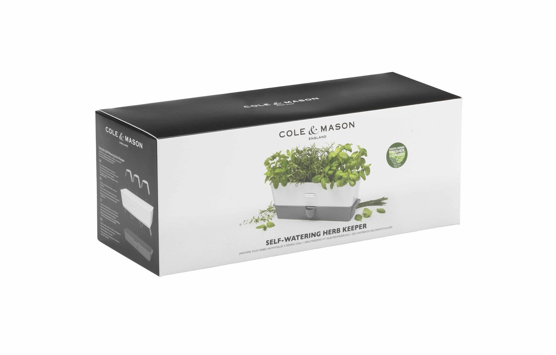 COLE & MASON Самополиваща се кашпа за зелени подправки или цветя