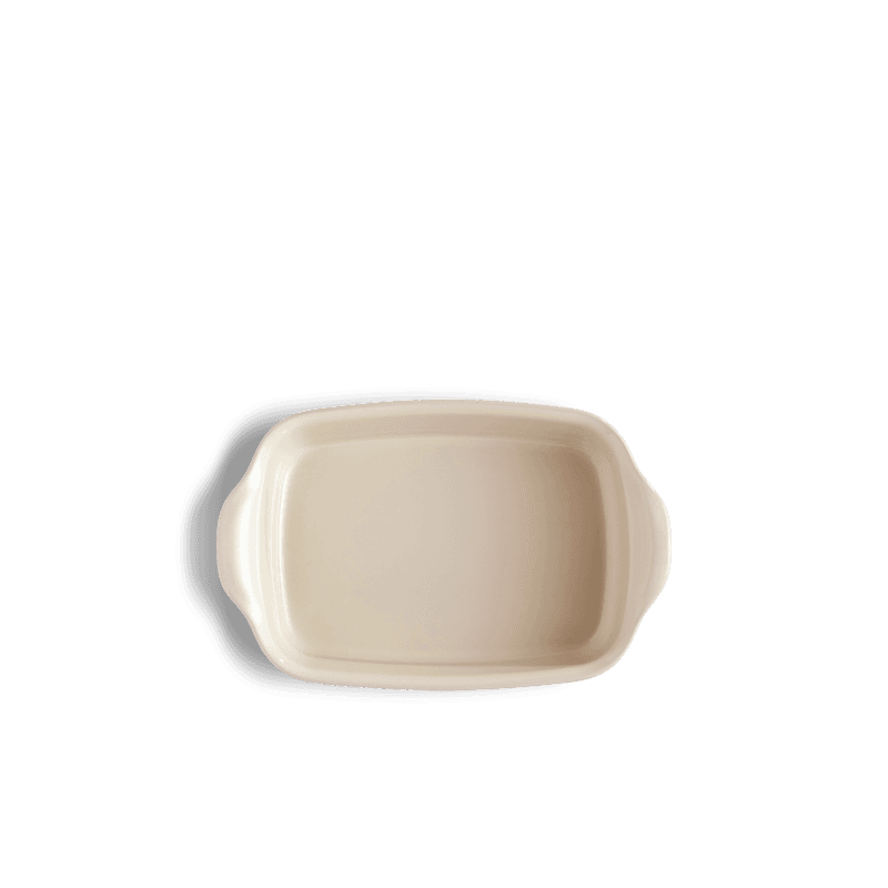 EMILE HENRY Подаръчен сет от 2 броя правоъгълни керамични форми за печене „ULTIME“ – 22 x 14,5 см – цвят екрю