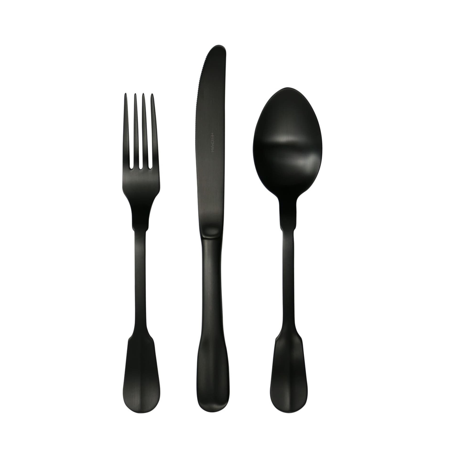 HERDMAR Комплект прибори за хранене “MADRID“ – 24 части – черен мат