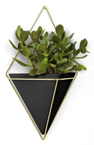 UMBRA Декорация за стена “TRIGG“ – голяма  – цвят черен / месинг мат