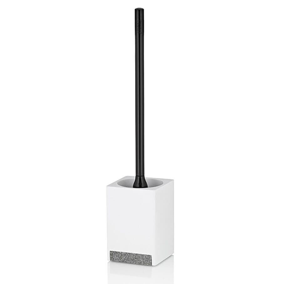 KELA Четка за тоалетна “Cube“ – бяла с елемент във вид на камък