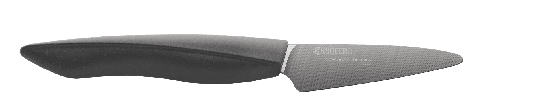 KYOCERA Керамичен нож за белене серия „SHIN“ – ZK- 075 -BK, черно острие/ черна дръжка