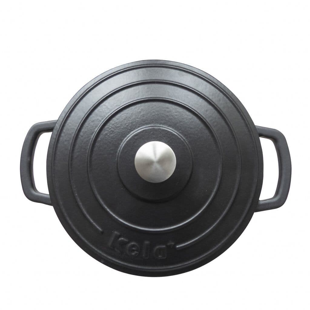 KELA Чугунена тенджера с капак “Calido“ – Ø 21 см. – черна