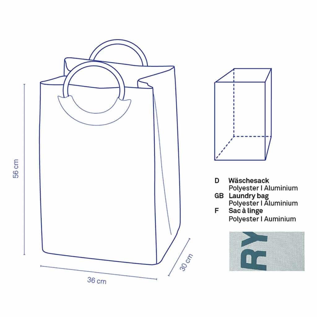 KELA Кош за пране “Palma“ – светло син