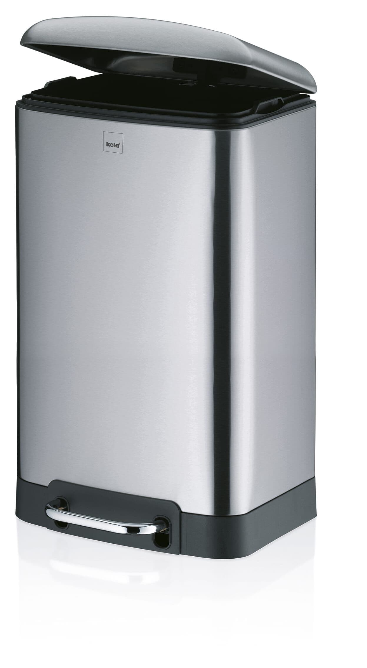KELA Кош за отпадъци с педал “Davino“ - неръждаема стомана мат - 30 л.