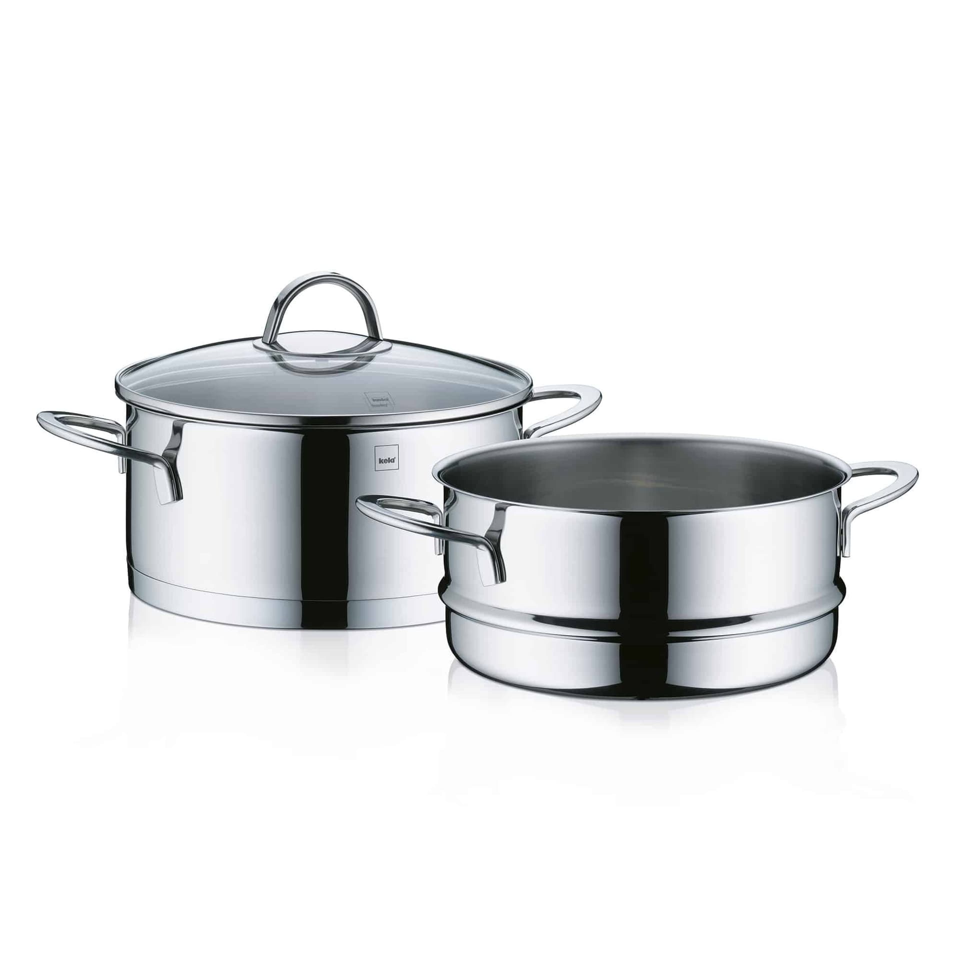 KELA Тенджера с приставка за готвене на пара и капак “Cailin“ – Ø 20 см. – 2,5 л.