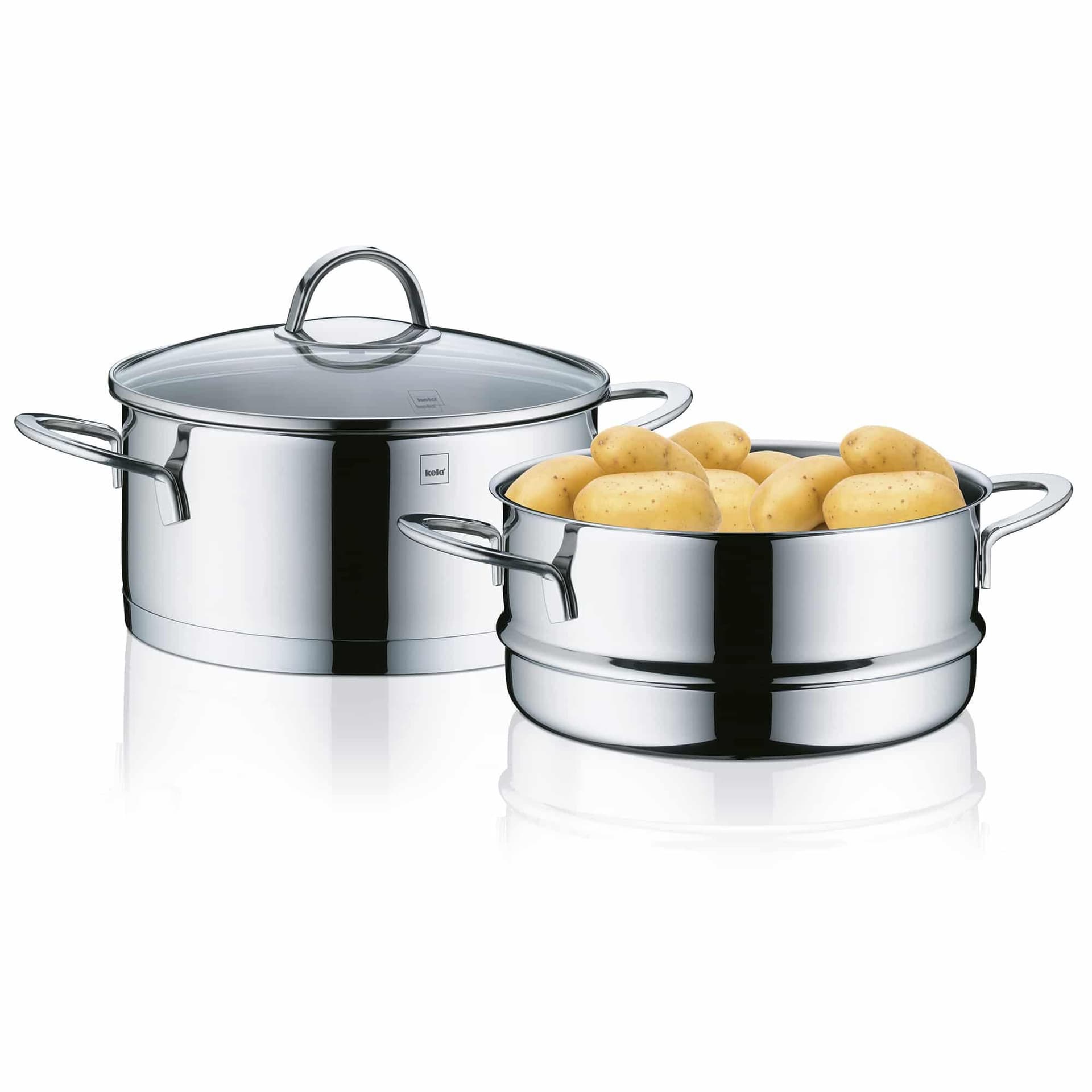 KELA Тенджера с приставка за готвене на пара и капак “Cailin“ – Ø 20 см. – 2,5 л.