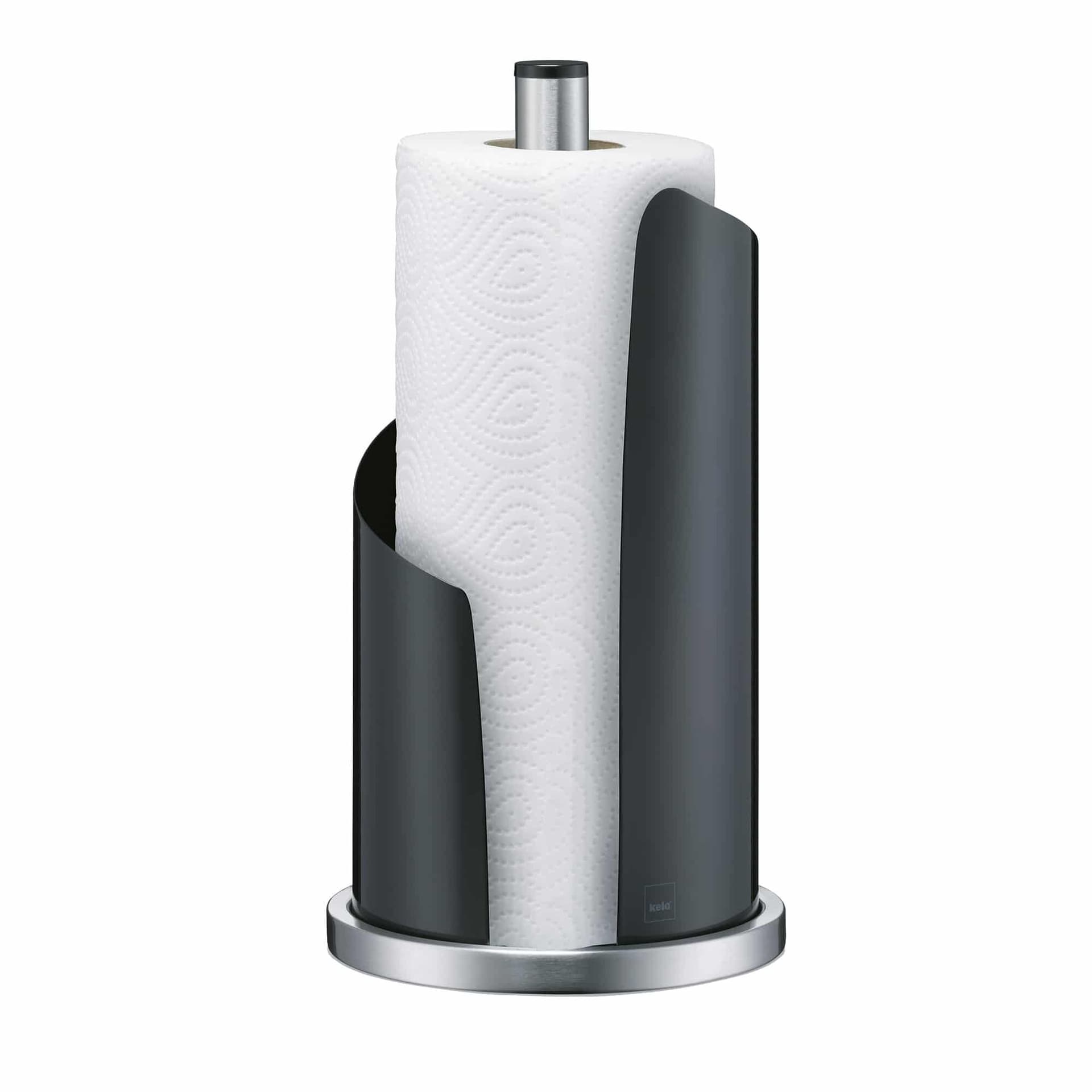 KELA Стойка за кухненска ролка “Stella“ – черна