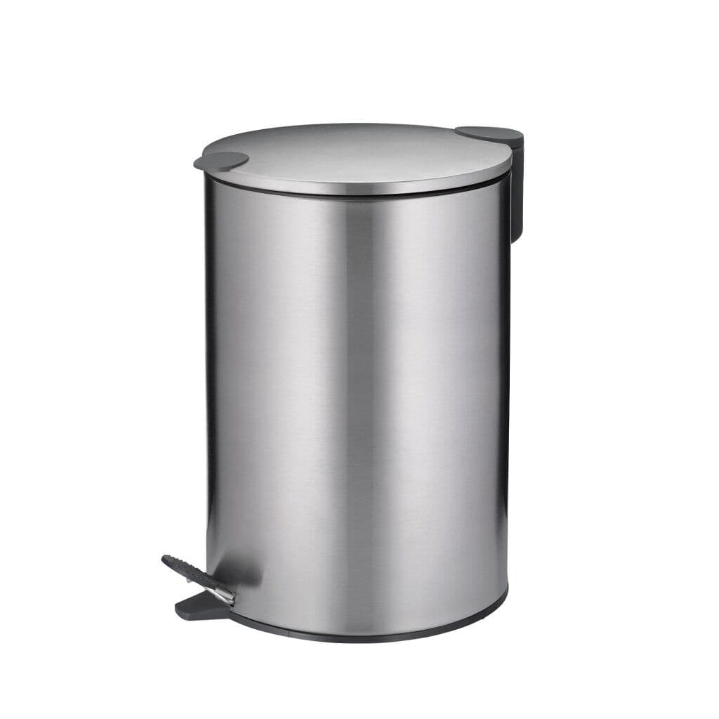KELA Кош за отпадъци с педал “Mats“ – сребрист мат – 12л.