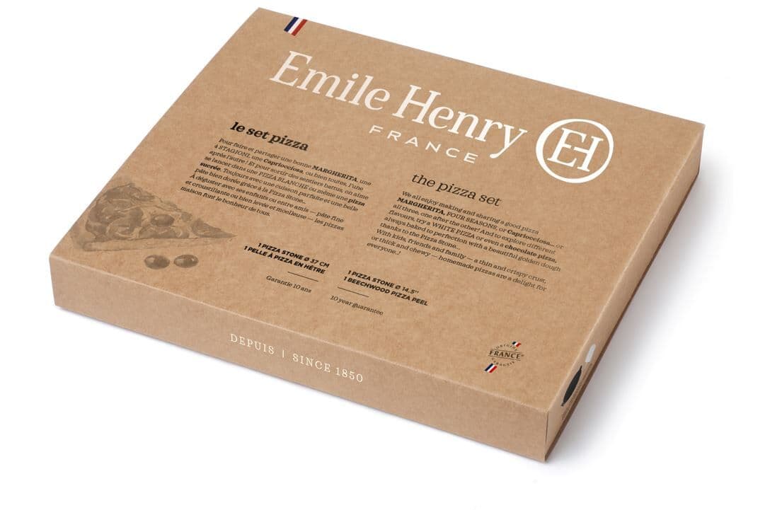 EMILE HENRY Подаръчен сет за пица „PIZZA SЕT“, 3 части – цвят черен