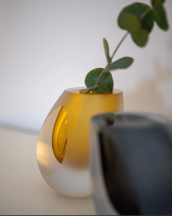 PHILIPPI Ваза “OCCHIO“ – цвят опушено сиво