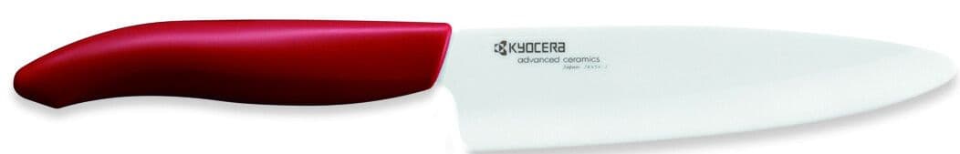 Универсален нож-бяло острие/червена дръжка-13см