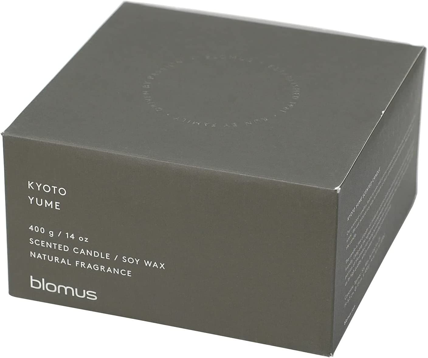 BLOMUS Ароматна свещ FRAGA, размер XL – аромат Kyoto Yume – цвят Tarmac
