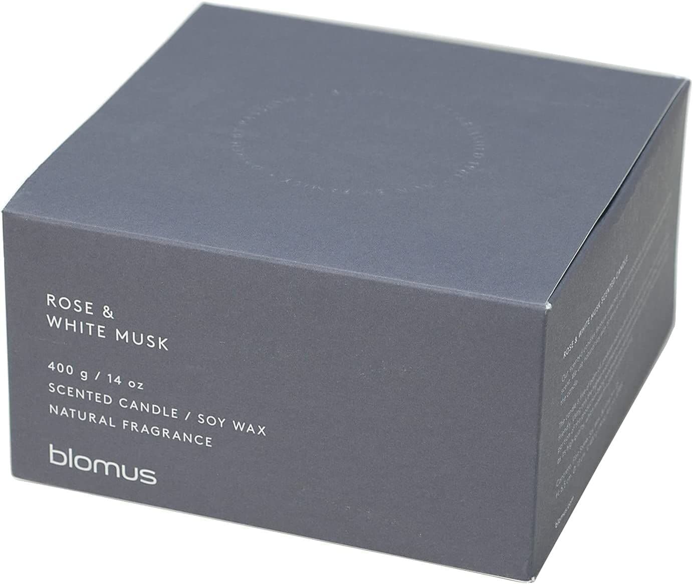 BLOMUS Ароматна свещ FRAGA, размер XL – аромат Rose & White Musk – цвят FlintStone