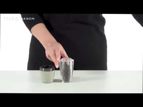 COLE & MASON Комплект мелнички за сол и пипер “CITY CONCRETE GUN METAL“