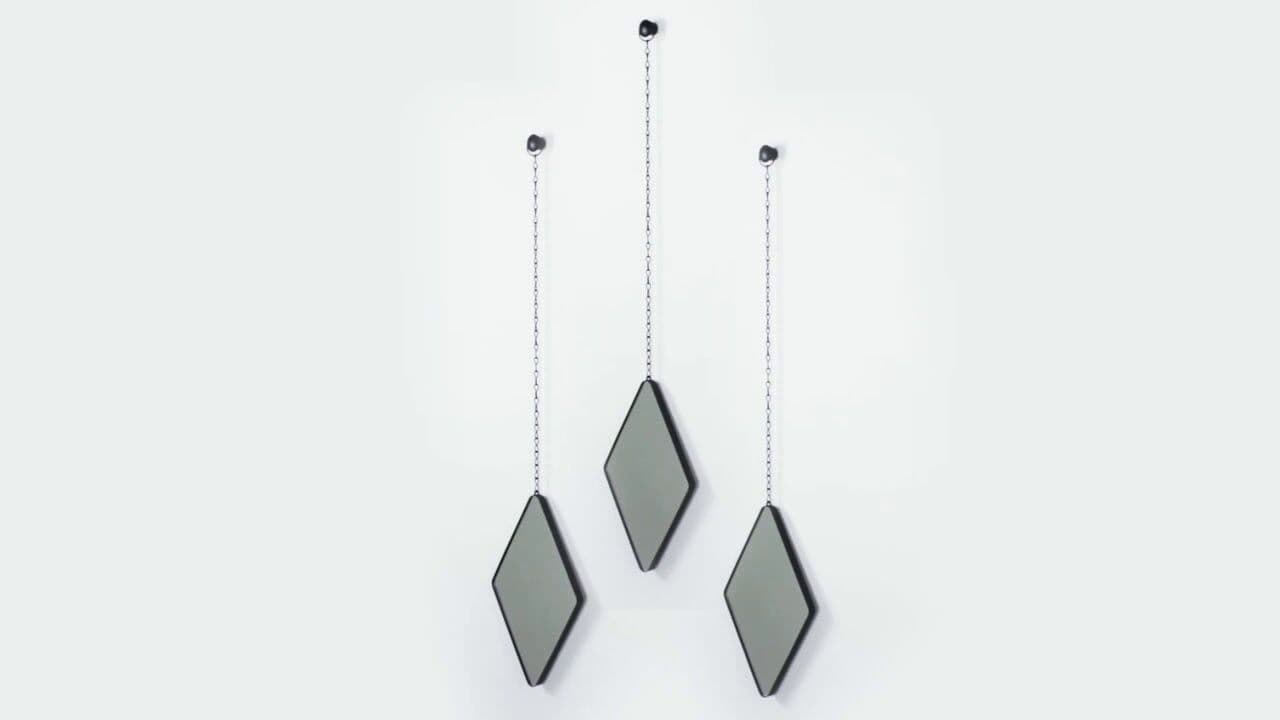 UMBRA Комплект от 3бр висящи огледала “DIMA“ – цвят мед