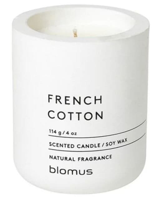 BLOMUS Ароматна свещ FRAGA размер S - цвят Lily White - аромат French Cotton