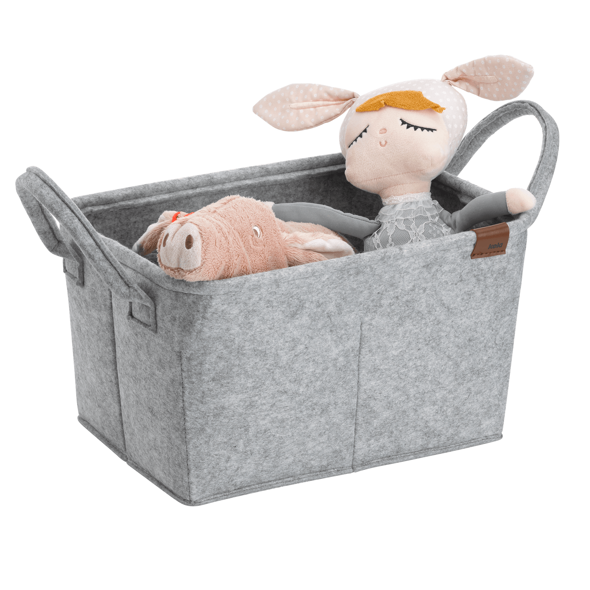 KELA Текстилна кошница – органайзер “Fay“ – светло сива