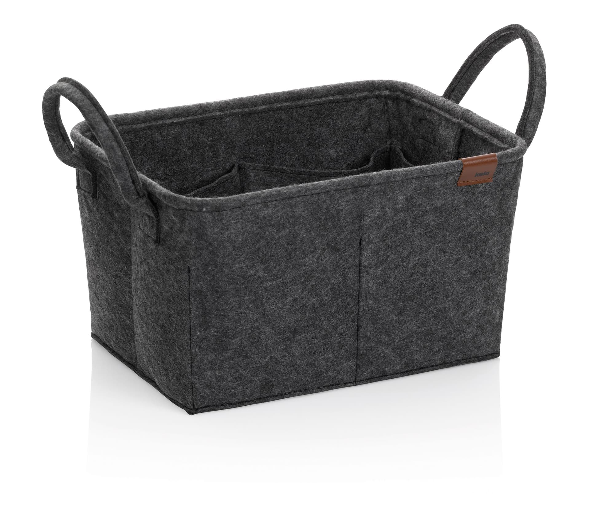 KELA Текстилна кошница – органайзер “Fay“ – тъмно сива