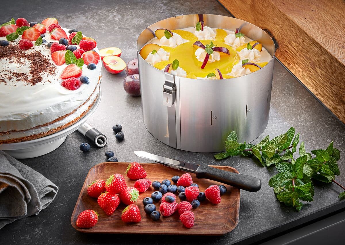 GEFU Кръгъл ринг за торта с регулиране TONDO CLIP – Ø16 – Ø30см, h 15см.