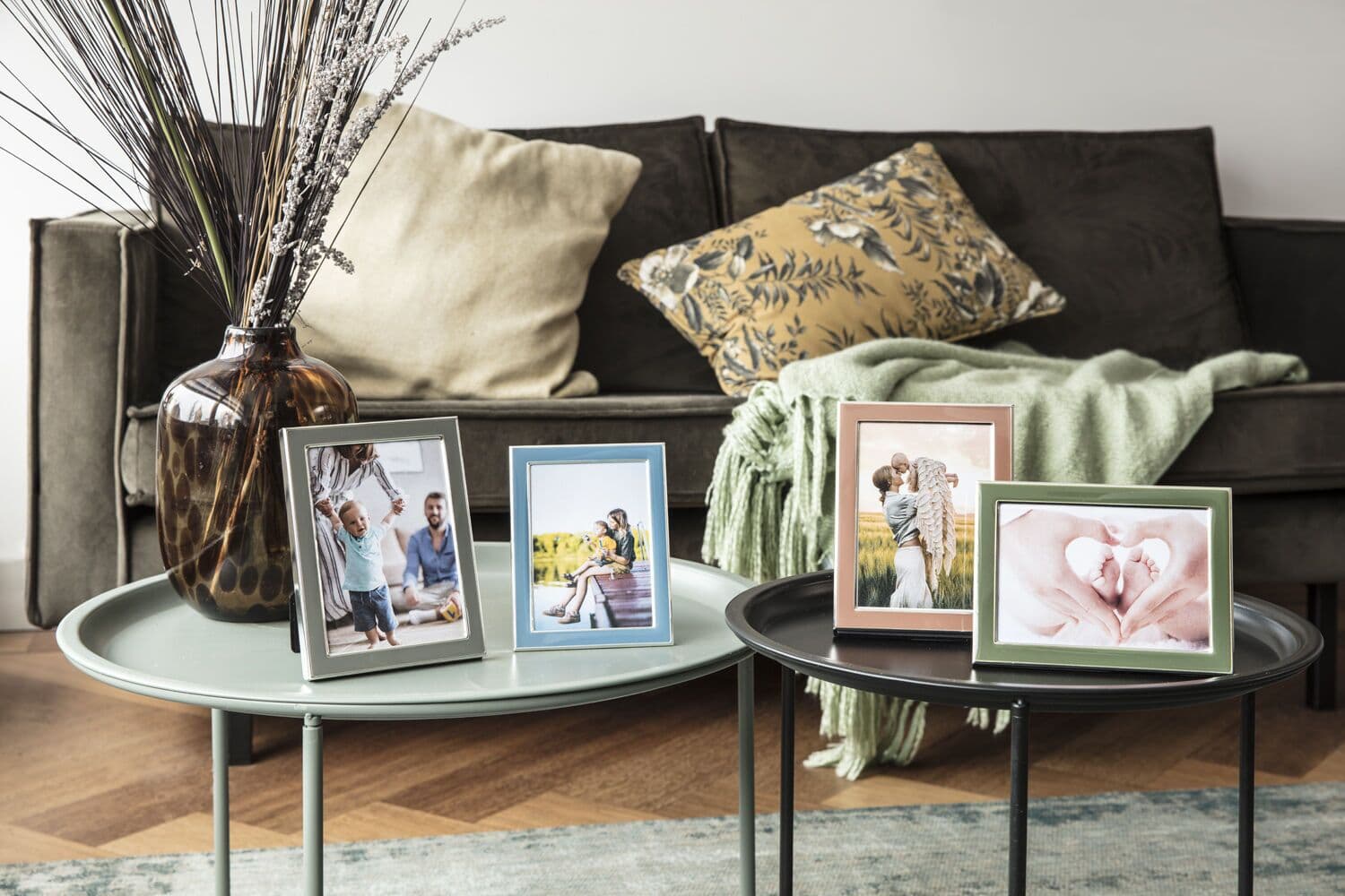 ZILVERSTAD Рамка със сребърно покритие “Colore“ – 13х18 см. – сива