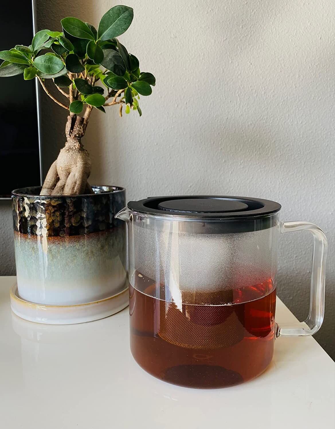 BREDEMEIJER Стъклен чайник със стоманен инфузер “Emma“ – 1,3 л.