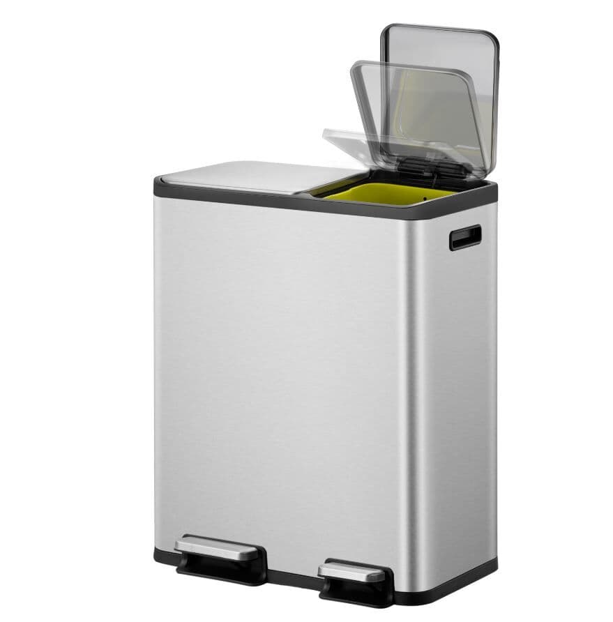 EKO Кош за разделно събиране с 2 педала “ECOCASA“- 30 + 20 л.- мат