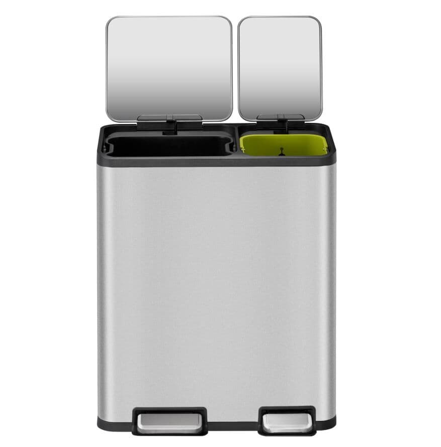 EKO Кош за разделно събиране с 2 педала “ECOCASA“- 30 + 20 л.- мат