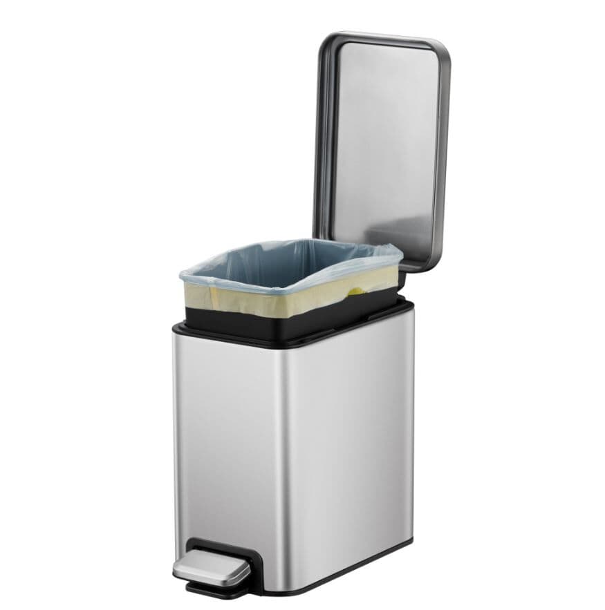 EKO Кош за отпадъци с педал “STELLA SLIM“ – 6 л. – мат