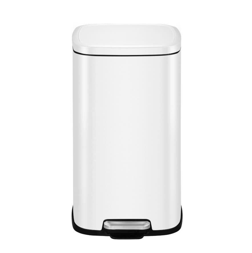 EKO Кош за отпадъци с педал “STELLA“ - 20 л. - бял