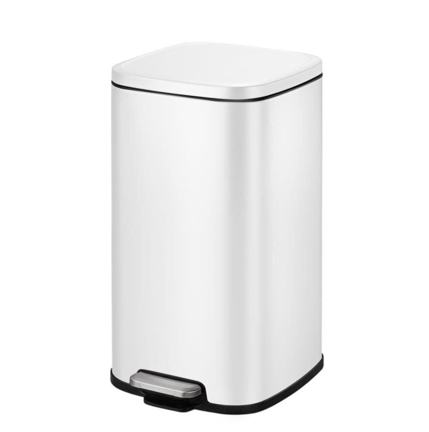 EKO Кош за отпадъци с педал “STELLA“ – 20 л. – бял