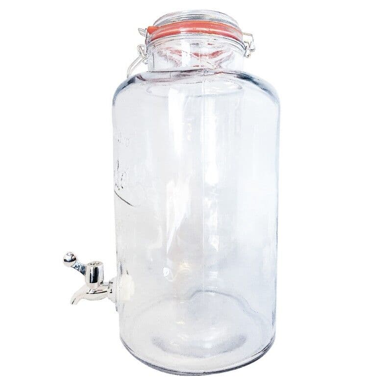 Vin Bouquet Стъклен буркан / диспенсър за течности 8л с кранче