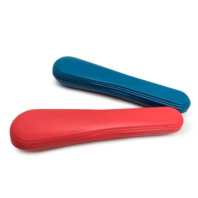 Nerthus Комплект от 3 бр. стоманени прибори за хранене в кутия