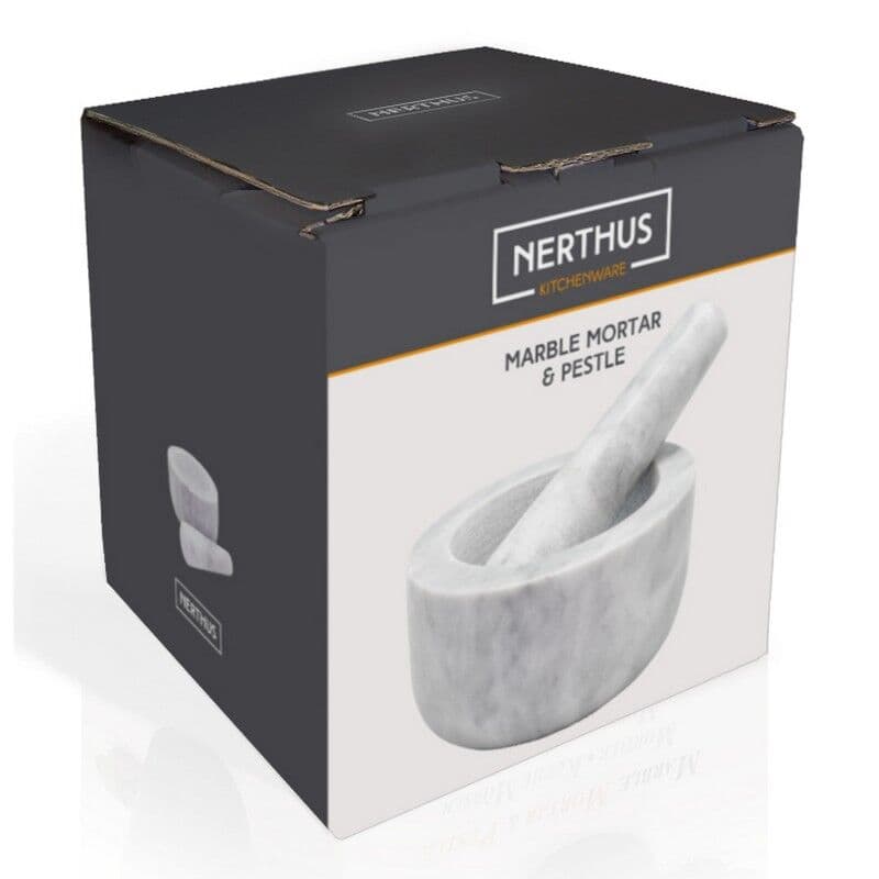 Nerthus Кухненско хаванче от бял мрамор