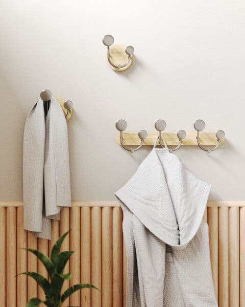 UMBRA  Закачалка за стена с 9 бр. закачалки “MELODY“ – цвят натурален / никел