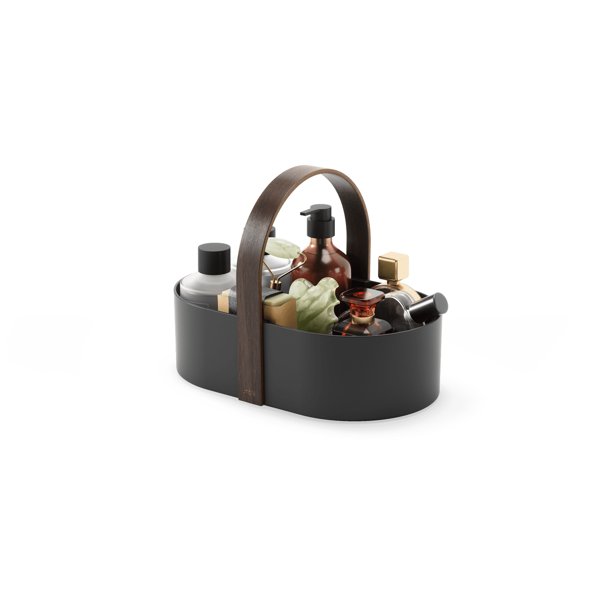 UMBRA Органайзер за гримове и аксесоари “BELLWOOD CADDY“ - цвят черен / орех