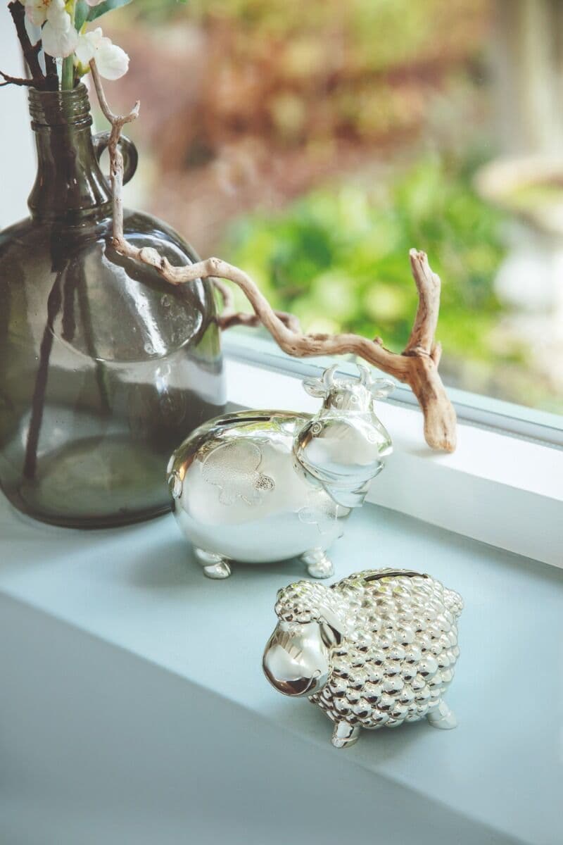 ZILVERSTAD Детска касичка“Овца“ – цвят сребро