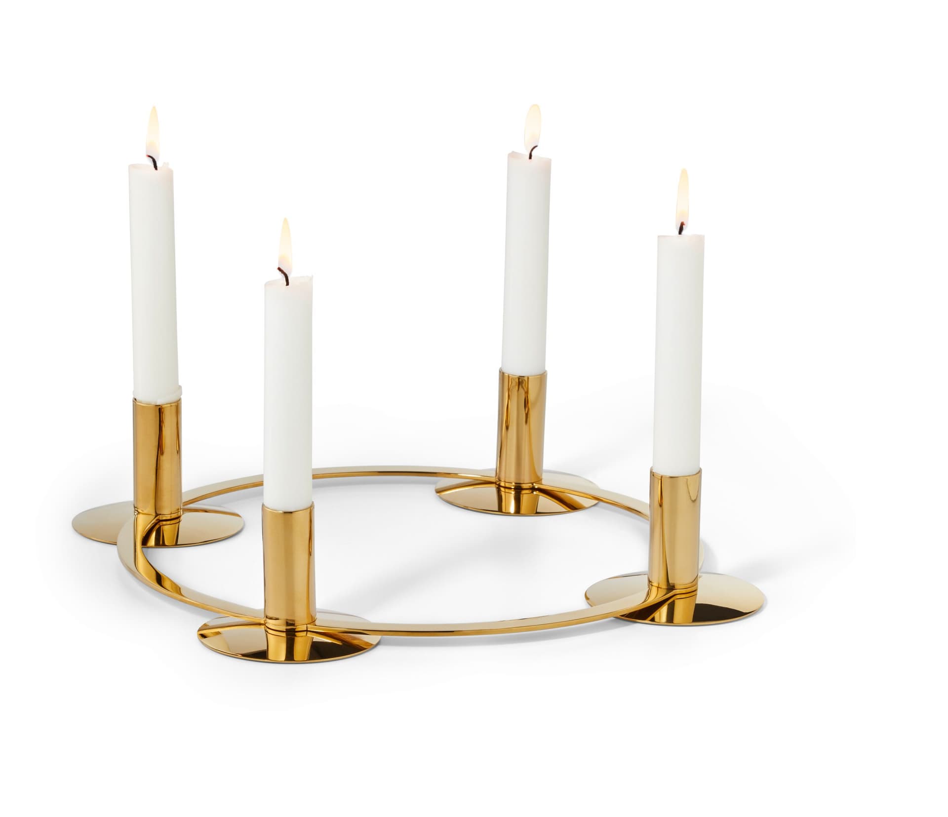 PHILIPPI Двустранен позлатен свещник “LA SERENA“