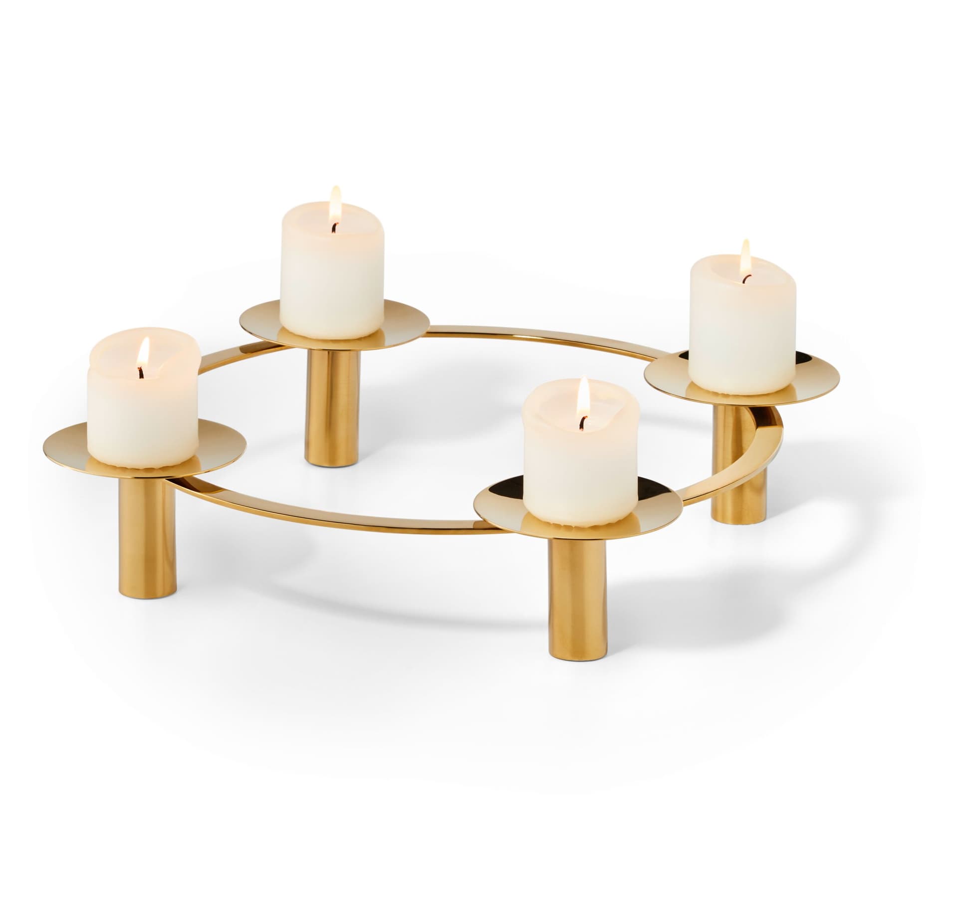 PHILIPPI Двустранен позлатен свещник “LA SERENA“