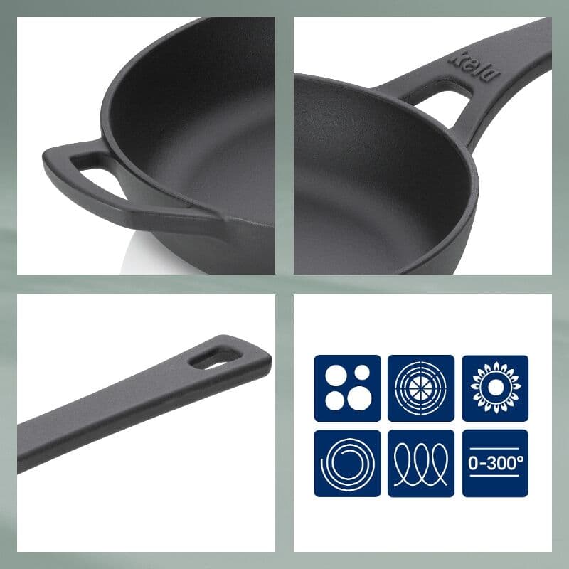KELA Чугунен тиган “Calido“ – Ø 28 см. – черен