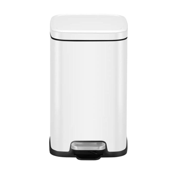 EKO Кош за отпадъци с педал “STELLA“ – 12л. – бял