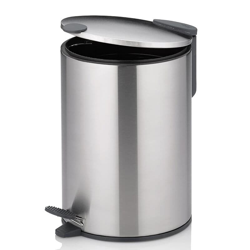 KELA Кош за отпадъци с педал “Mats“ – сребрист мат – 3 л.