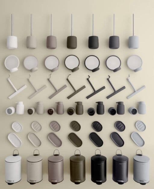 BLOMUS Кош за баня TUBO, 5л – цвят бял