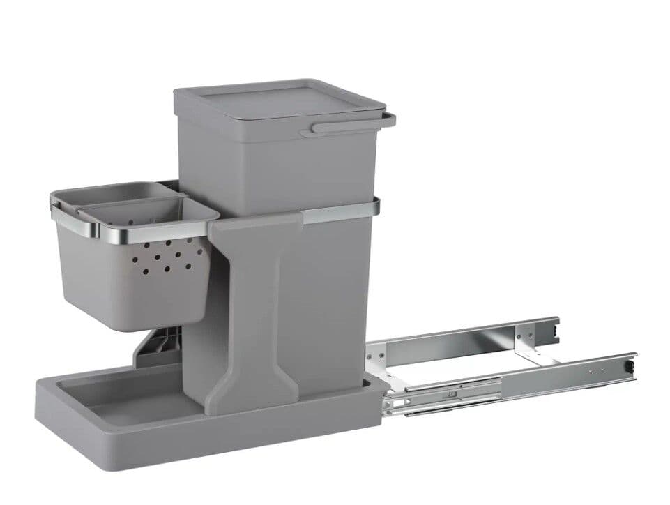 EKO Кош за вграждане и за разделно събиране “DECO“- 20л + 4л – сив