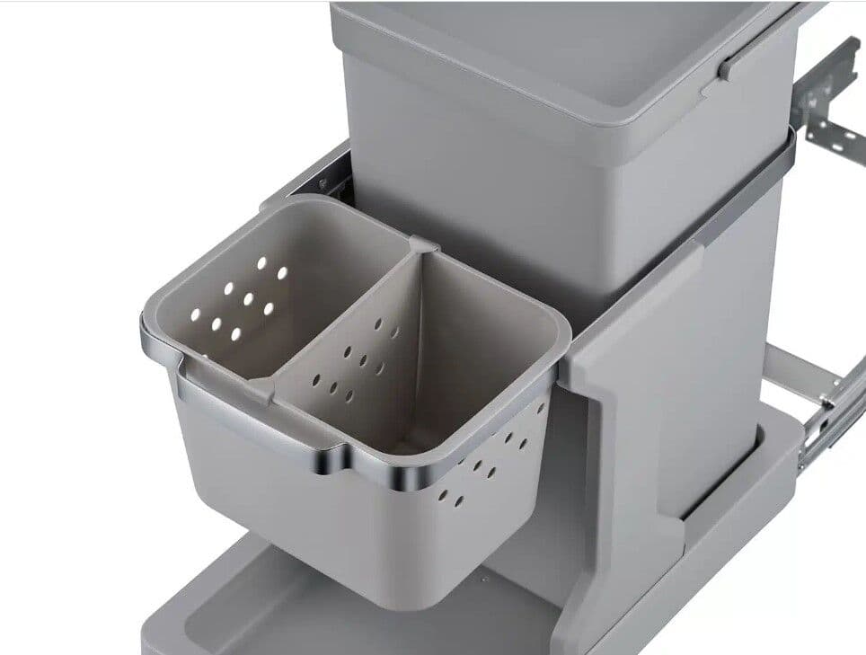 EKO Кош за вграждане и за разделно събиране “DECO“- 20л + 4л – сив