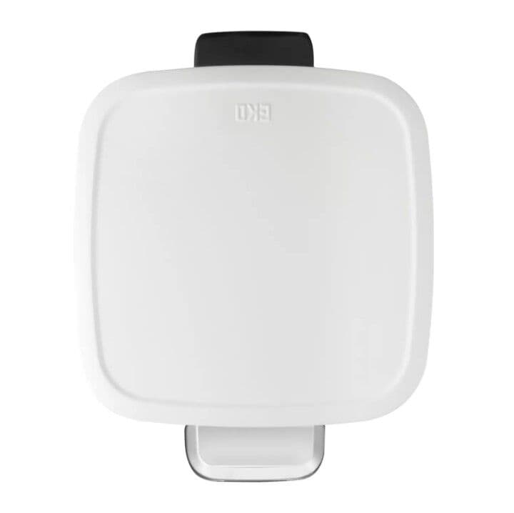 EKO Кош за отпадъци с педал “STELLA“ – 12л. – бял