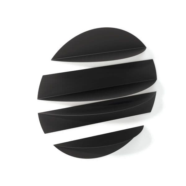 UMBRA Комплект от 4 бр. рафтове за стенен монтаж  “SOLIS“ – цвят черен